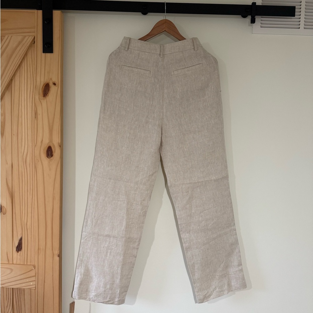 Reformation Light Beige Linen Pants - Picture 4 of 4